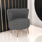 Poltrona Decorativa Para Sala Amapá Veludo Preto