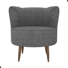 Poltrona Decorativa Para Sala Amapá Veludo Preto