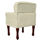 Poltrona Decorativa Para Sala Anita Pés Luis Xv Suede Bege