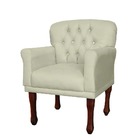 Poltrona Decorativa Para Sala Anita Pés Luis Xv Suede Bege