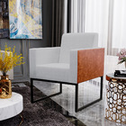 Poltrona Decorativa Para Sala Base Fixa De Metal Helô L02 Lin