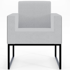 Poltrona Decorativa Para Sala Base Fixa De Metal Helô L02 Lin