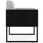 Poltrona Decorativa Para Sala Base Fixa De Metal Helô L02 Lin