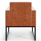 Poltrona Decorativa Para Sala Base Fixa De Metal Helô L02 Lin