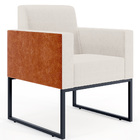 Poltrona Decorativa Para Sala Base Fixa De Metal Helô L02 Lin