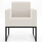 Poltrona Decorativa Para Sala Base Fixa De Metal Helô L02 Lin