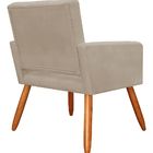 Poltrona Decorativa Para Sala Camila Suede - Estopar - Marrom