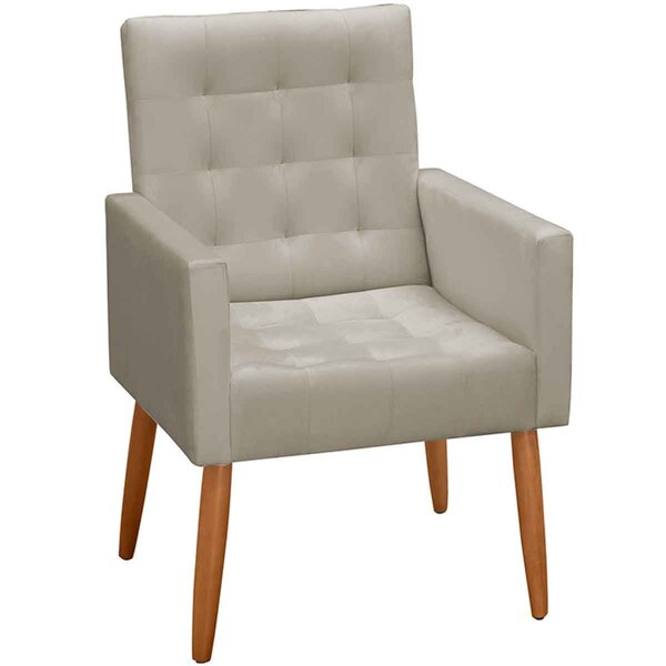 Poltrona Decorativa Para Sala Com Pés Palito Esperanza  Velud