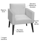 Poltrona Decorativa Para Sala Com Pés Palito Valentina Veludo