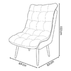 Poltrona Decorativa Para Sala Consultório Clínica Recepção Sa