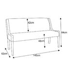 Poltrona Decorativa Para Sala De Estar 02 Lugares Corano Pret