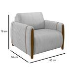 Poltrona Decorativa Para Sala De Estar 98cm Amaranto M22 Velu
