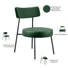 Poltrona Decorativa Para Sala De Estar Base Fixa Londres L02