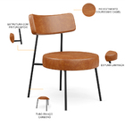 Poltrona Decorativa Para Sala De Estar Base Fixa Londres L02