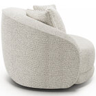 Poltrona Decorativa Para Sala De Estar Base Giratória Witta M