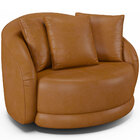 Poltrona Decorativa Para Sala De Estar Base Giratória Witta M