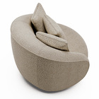 Poltrona Decorativa Para Sala De Estar Base Giratória Witta M