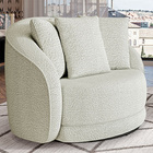 Poltrona Decorativa Para Sala De Estar Base Giratória Witta M