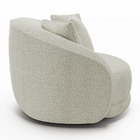 Poltrona Decorativa Para Sala De Estar Base Giratória Witta M