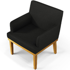 Poltrona Decorativa Para Sala De Estar Base Mel Beatriz W01 C