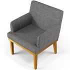 Poltrona Decorativa Para Sala De Estar Base Mel Beatriz W01 L