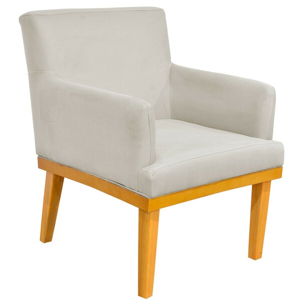 Poltrona Decorativa Para Sala De Estar Base Mel Beatriz W01 S