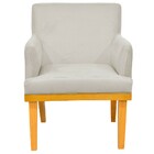 Poltrona Decorativa Para Sala De Estar Base Mel Beatriz W01 S