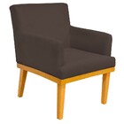 Poltrona Decorativa Para Sala De Estar Base Mel Beatriz W01 S