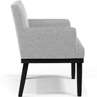 Poltrona Decorativa Para Sala De Estar Base Preto Beatriz W01