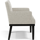 Poltrona Decorativa Para Sala De Estar Base Preto Beatriz W01