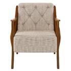 Poltrona Decorativa Para Sala De Estar Capitonê Lapa M22 Pu C