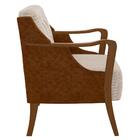 Poltrona Decorativa Para Sala De Estar Capitonê Lapa M22 Pu C