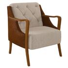 Poltrona Decorativa Para Sala De Estar Capitonê Lapa Z32 Pu C