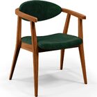 Poltrona Decorativa Para Sala De Estar Cecília L02 Facto Verd