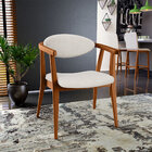 Poltrona Decorativa Para Sala De Estar Cecília L02 Linho Cham