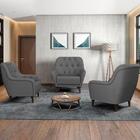 Poltrona Decorativa Para Sala De Estar Com Capitonê Pietà M22