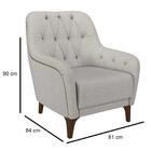 Poltrona Decorativa Para Sala De Estar Com Capitonê Pietà Z32