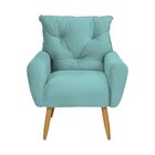 Poltrona Decorativa Para Sala De Estar Denver Verde Menta