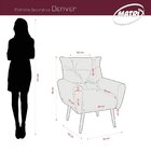 Poltrona Decorativa Para Sala De Estar Denver Verde Menta