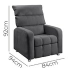 Poltrona Decorativa Para Sala De Estar Dinamarca Md Chumbo