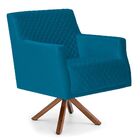 Poltrona Decorativa Para Sala De Estar Diva D02 Tressê Veludo