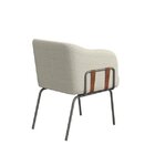 Poltrona Decorativa Para Sala De Estar Dora Bege/grafite