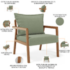 Poltrona Decorativa Para Sala De Estar E Living Alícia L02 Bo