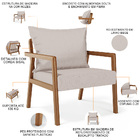 Poltrona Decorativa Para Sala De Estar E Living Alícia L02 Li