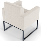 Poltrona Decorativa Para Sala De Estar E Recepção Base Fixa D