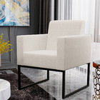 Poltrona Decorativa Para Sala De Estar E Recepção Base Fixa D