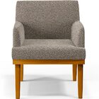 Poltrona Decorativa Para Sala De Estar E Recepção Base Mel Be