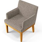 Poltrona Decorativa Para Sala De Estar E Recepção Base Mel Be