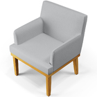 Poltrona Decorativa Para Sala De Estar E Recepção Beatriz W01