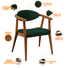 Poltrona Decorativa Para Sala De Estar E Recepção Cecília L02